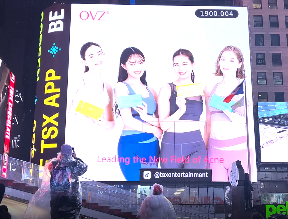 OVZがニューヨークのタイムズスクエアに上陸